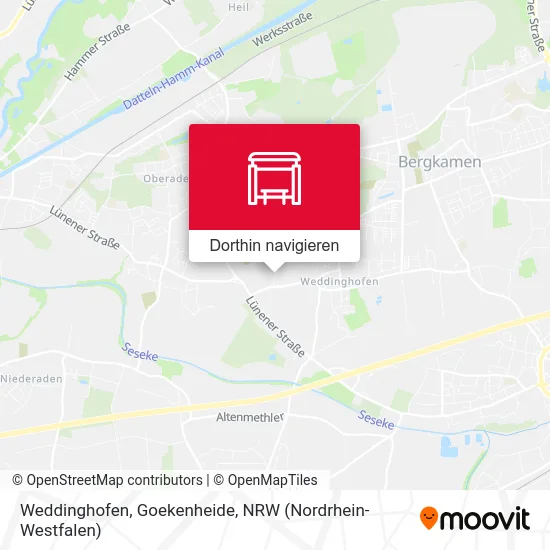 Weddinghofen, Goekenheide Karte