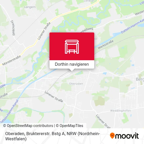 Oberaden, Bruktererstr. Bstg A Karte