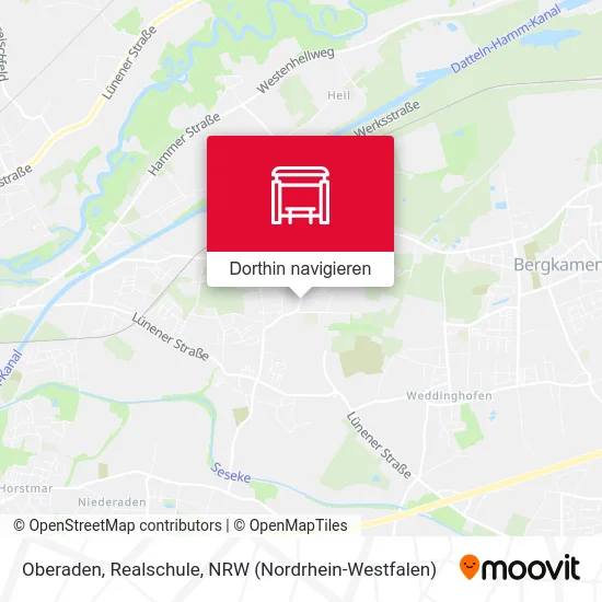 Oberaden, Realschule Karte