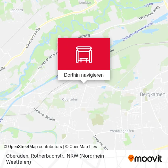 Oberaden, Rotherbachstr. Karte