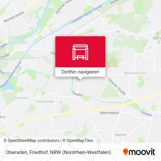 Oberaden, Friedhof Karte