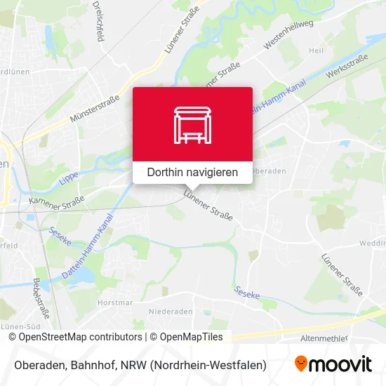 Oberaden, Bahnhof Karte