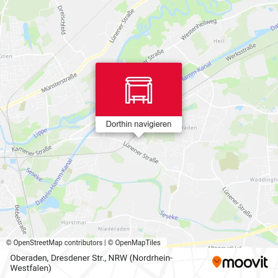 Oberaden, Dresdener Str. Karte