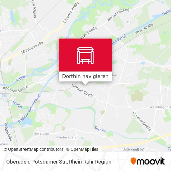 Oberaden, Potsdamer Str. Karte