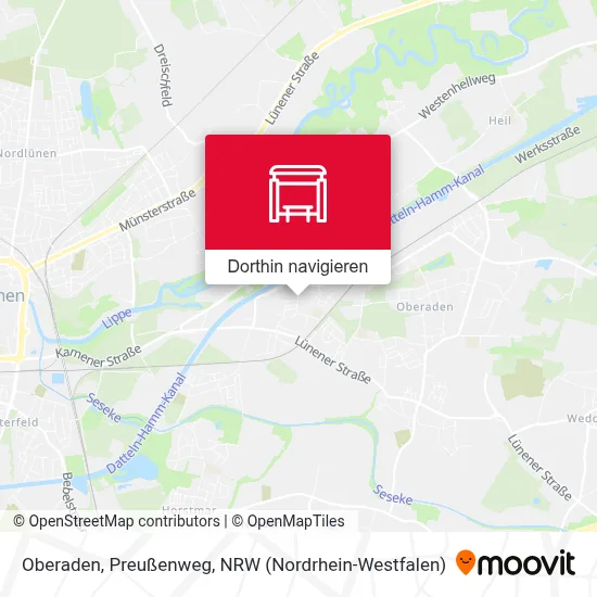 Oberaden, Preußenweg Karte