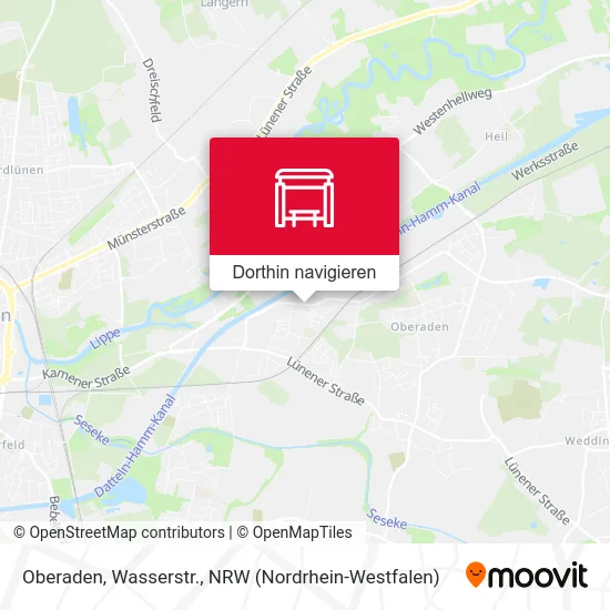 Oberaden, Wasserstr. Karte