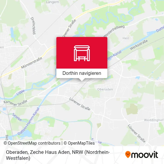 Oberaden, Zeche Haus Aden Karte