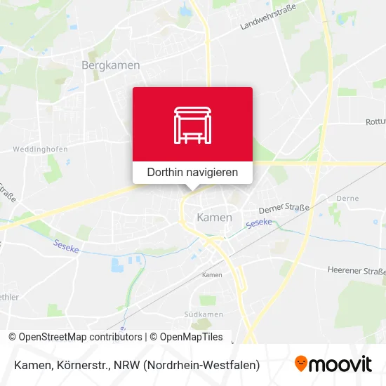 Kamen, Körnerstr. Karte