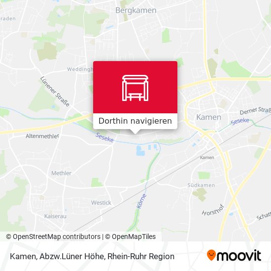 Kamen, Abzw.Lüner Höhe Karte