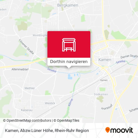 Kamen, Abzw.Lüner Höhe Karte