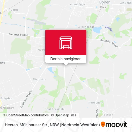 Heeren, Mühlhauser Str. Karte