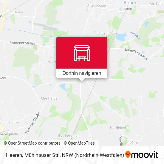 Heeren, Mühlhauser Str. Karte