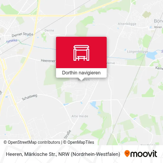 Heeren, Märkische Str. Karte