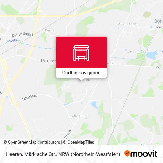 Heeren, Märkische Str. Karte