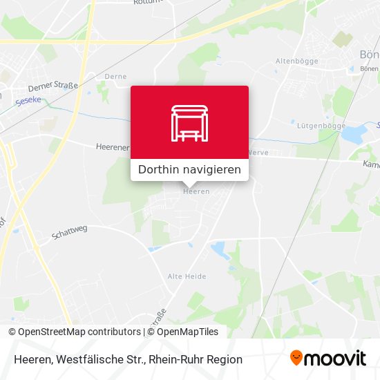 Heeren, Westfälische Str. Karte