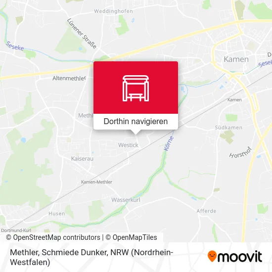 Methler, Schmiede Dunker Karte