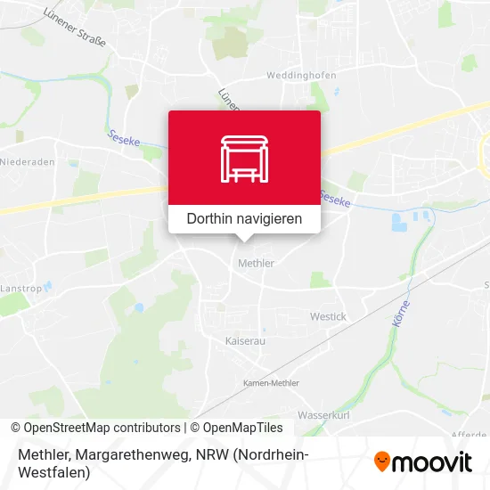 Methler, Margarethenweg Karte