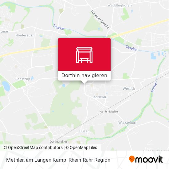 Methler, am Langen Kamp Karte