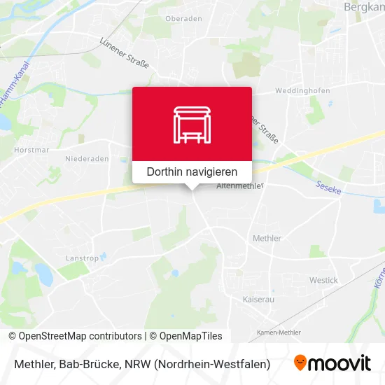 Methler, Bab-Brücke Karte