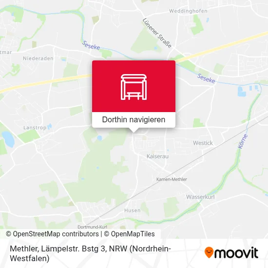 Methler, Lämpelstr. Bstg 3 Karte