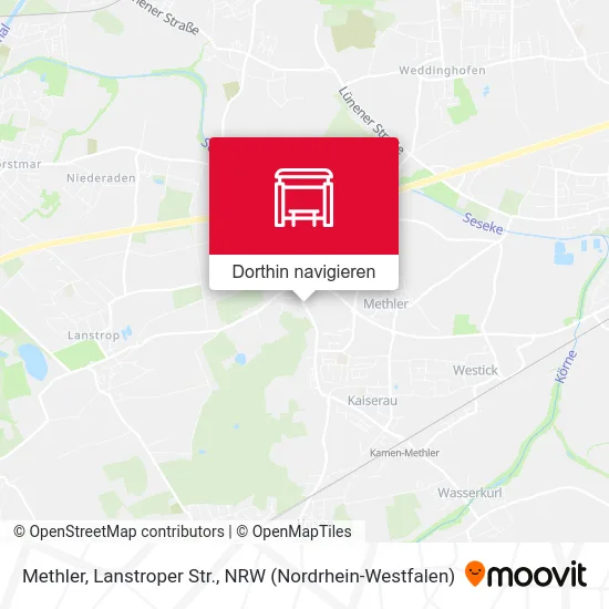 Methler, Lanstroper Str. Karte