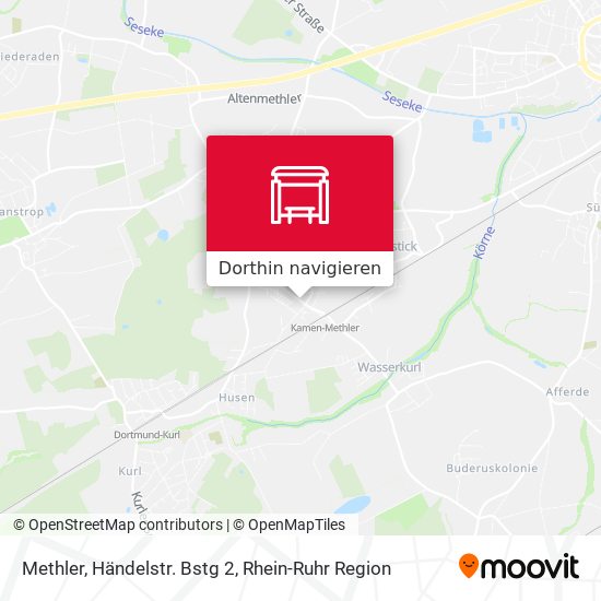 Methler, Händelstr. Bstg 2 Karte