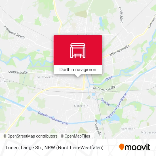 Lünen, Lange Str. Karte