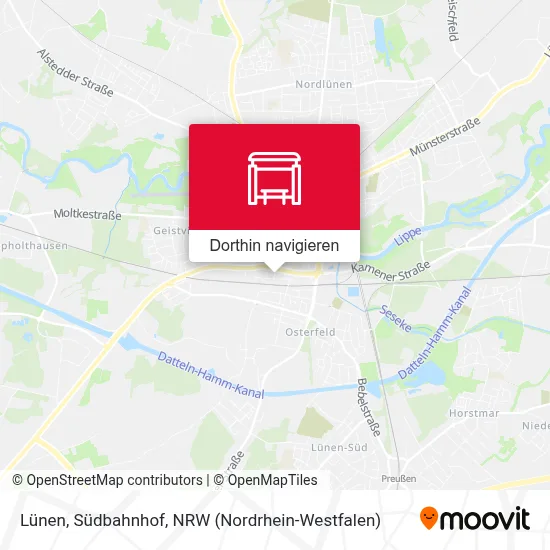 Lünen, Südbahnhof Karte