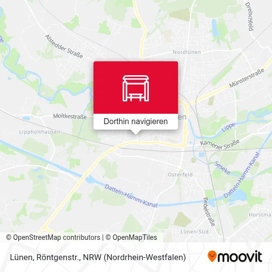 Lünen, Röntgenstr. Karte