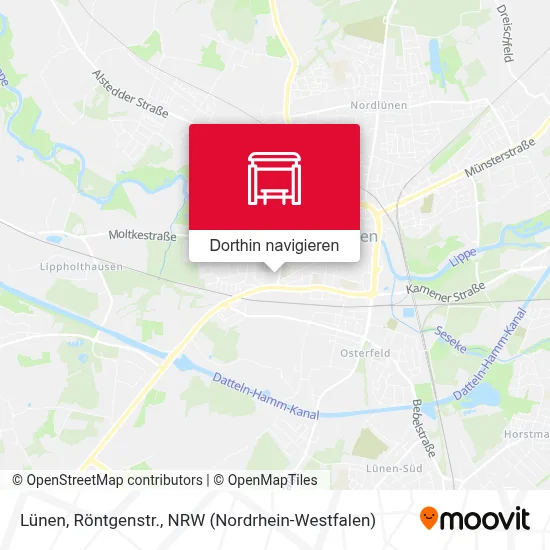 Lünen, Röntgenstr. Karte