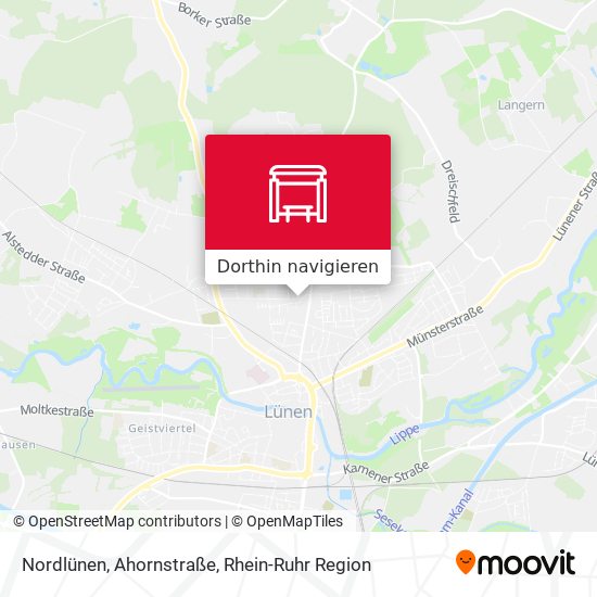 Nordlünen, Ahornstraße Karte