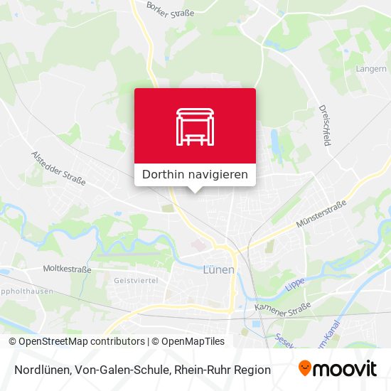 Nordlünen, Von-Galen-Schule Karte