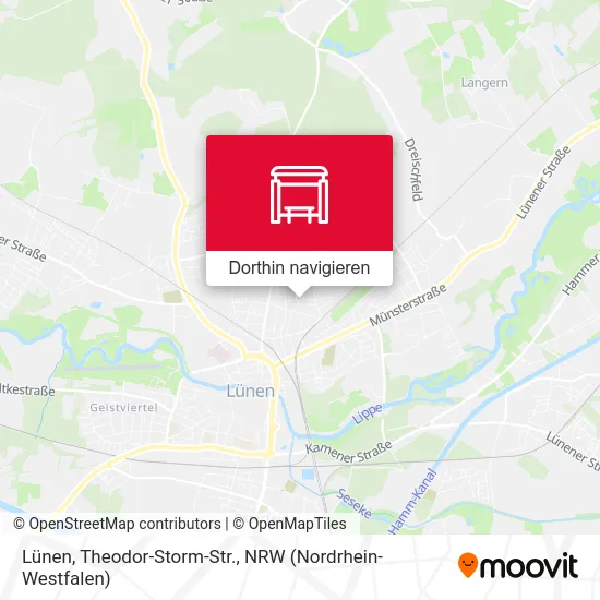 Lünen, Theodor-Storm-Str. Karte