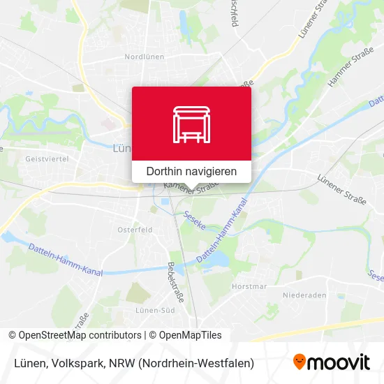 Lünen, Volkspark Karte