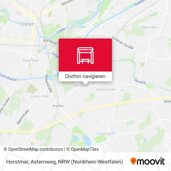 Horstmar, Asternweg Karte