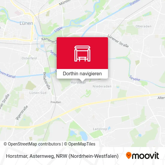 Horstmar, Asternweg Karte
