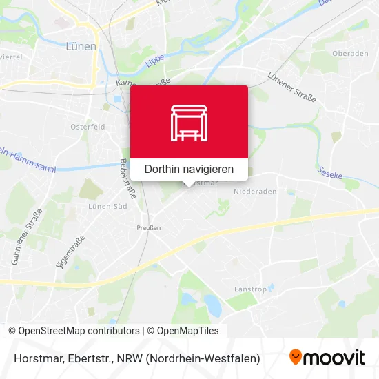 Horstmar, Ebertstr. Karte