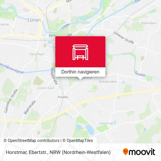 Horstmar, Ebertstr. Karte