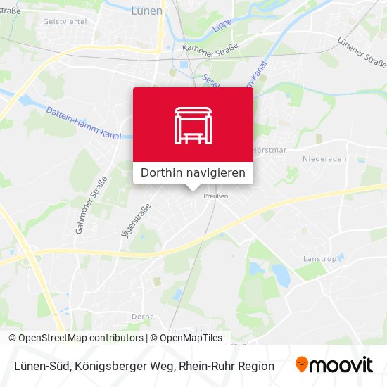 Lünen-Süd, Königsberger Weg Karte