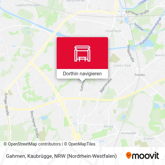 Gahmen, Kaubrügge Karte