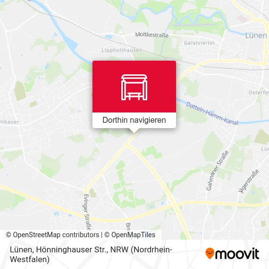 Lünen, Hönninghauser Str. Karte