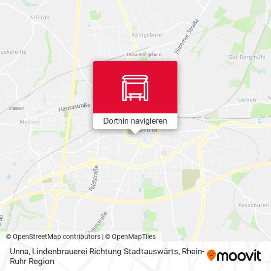 Unna, Lindenbrauerei Richtung Stadtauswärts Karte