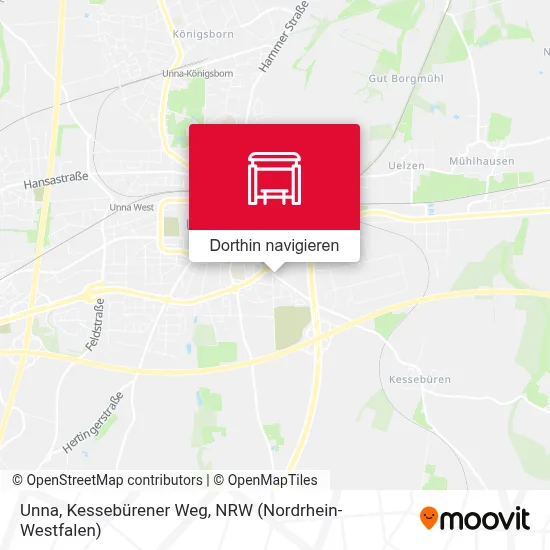 Unna, Kessebürener Weg Karte