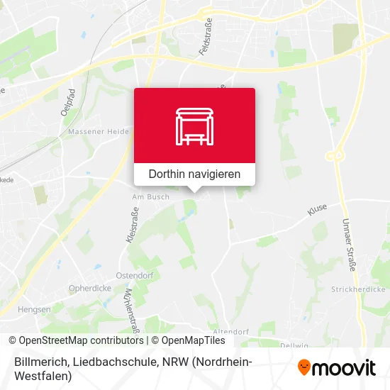 Billmerich, Liedbachschule Karte