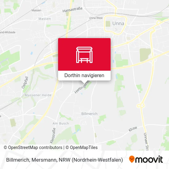 Billmerich, Mersmann Karte