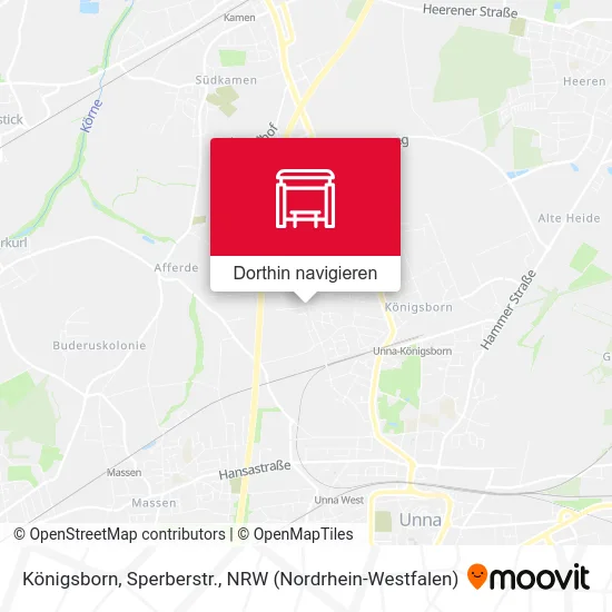 Königsborn, Sperberstr. Karte