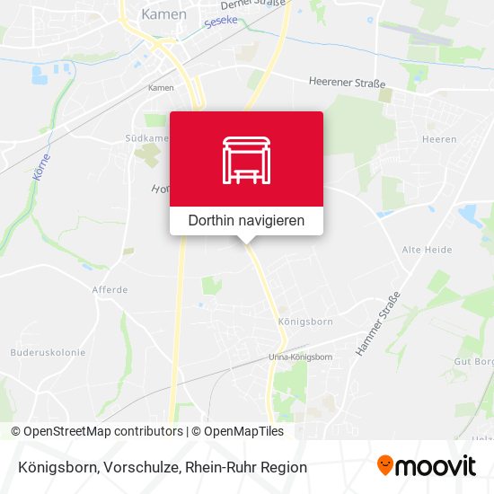 Königsborn, Vorschulze Karte