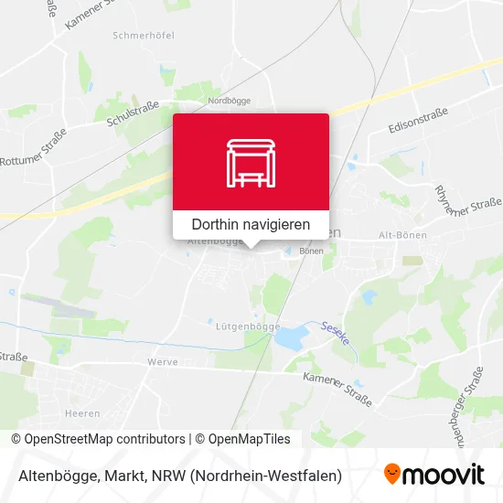 Altenbögge, Markt Karte