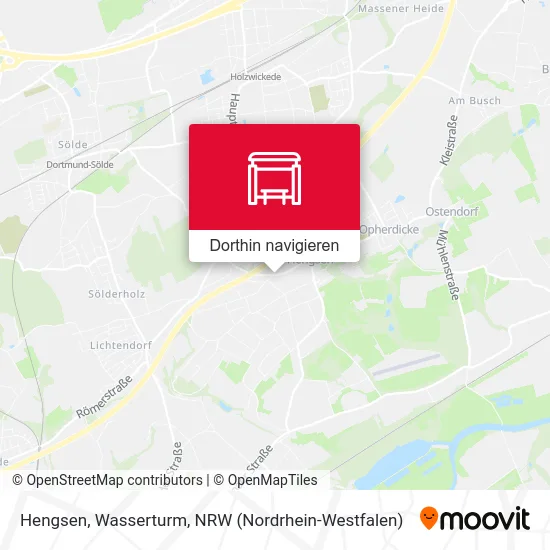 Hengsen, Wasserturm Karte