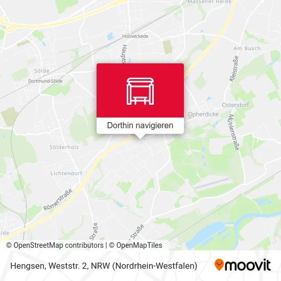 Hengsen, Weststr. 2 Karte